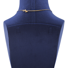 Yinbeini Jewelry Display Props Necklace Display Stand Microfiber Portrait display stand Vertical Mannequin Stand  jewelry counter Jeweler Blue RX009