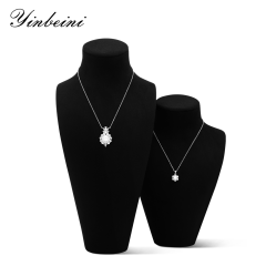 Yinbeini Jewelry Display Props Necklace Display Stand Microfiber Portrait display stand Vertical Mannequin Stand  jewelry counter Jeweler Blue RX009
