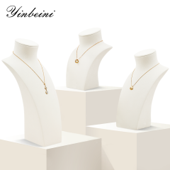 Yinbeini Necklace Display Stand Jewelry Display Props Microfiber Portrait display stand Vertical Mannequin Stand jewelry counter Blue RX013