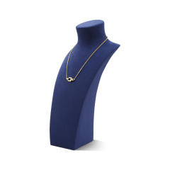 Yinbeini Necklace Display Stand Jewelry Display Props Microfiber Portrait display stand Vertical Mannequin Stand jewelry counter Blue RX013