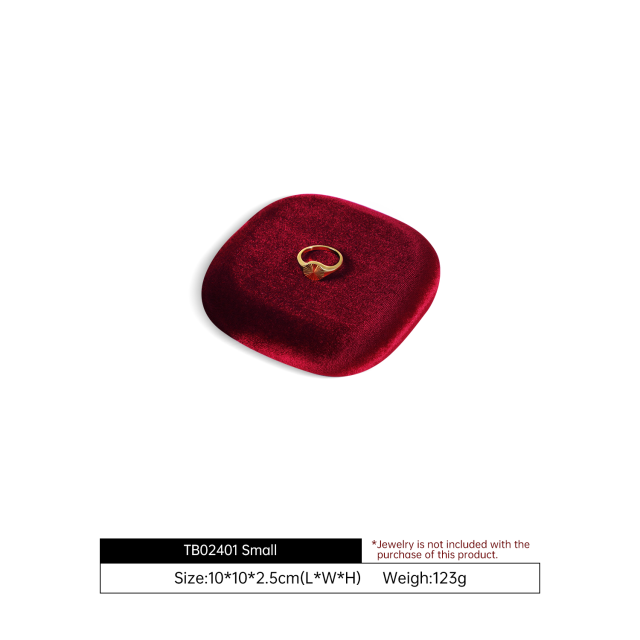 Yinbeini Irregular Velvet Jewelry Display Stand for Statement Jewelry Bold and Trendy Pieces in Fashion Boutiques and Retail Stores TB025