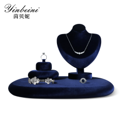 Yinbeini Irregular Velvet Jewelry Display Stand for Statement Jewelry Bold and Trendy Pieces in Fashion Boutiques and Retail Stores TB025