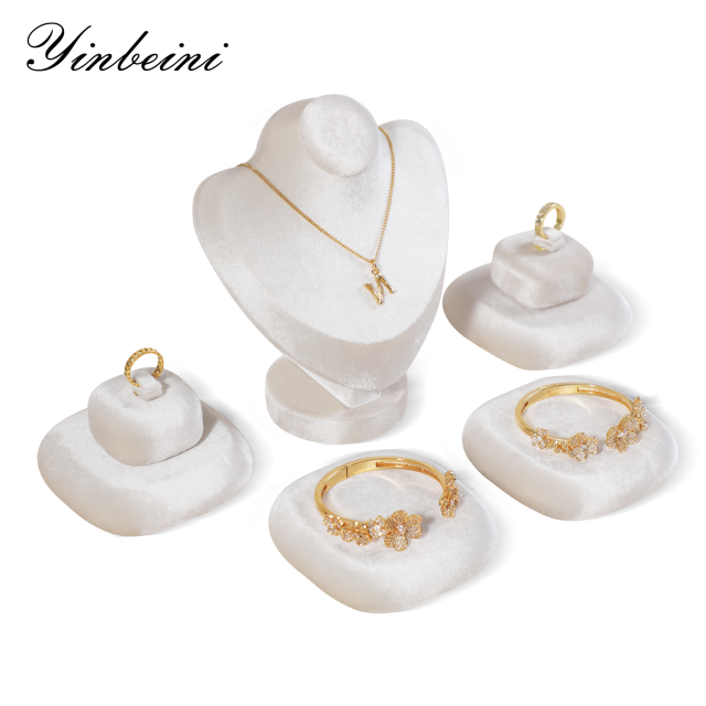 Yinbeini Portrait Neck Stand Beige Display Bust for Necklaces and Pendants Perfect for Highlighting Necklace Details TB028