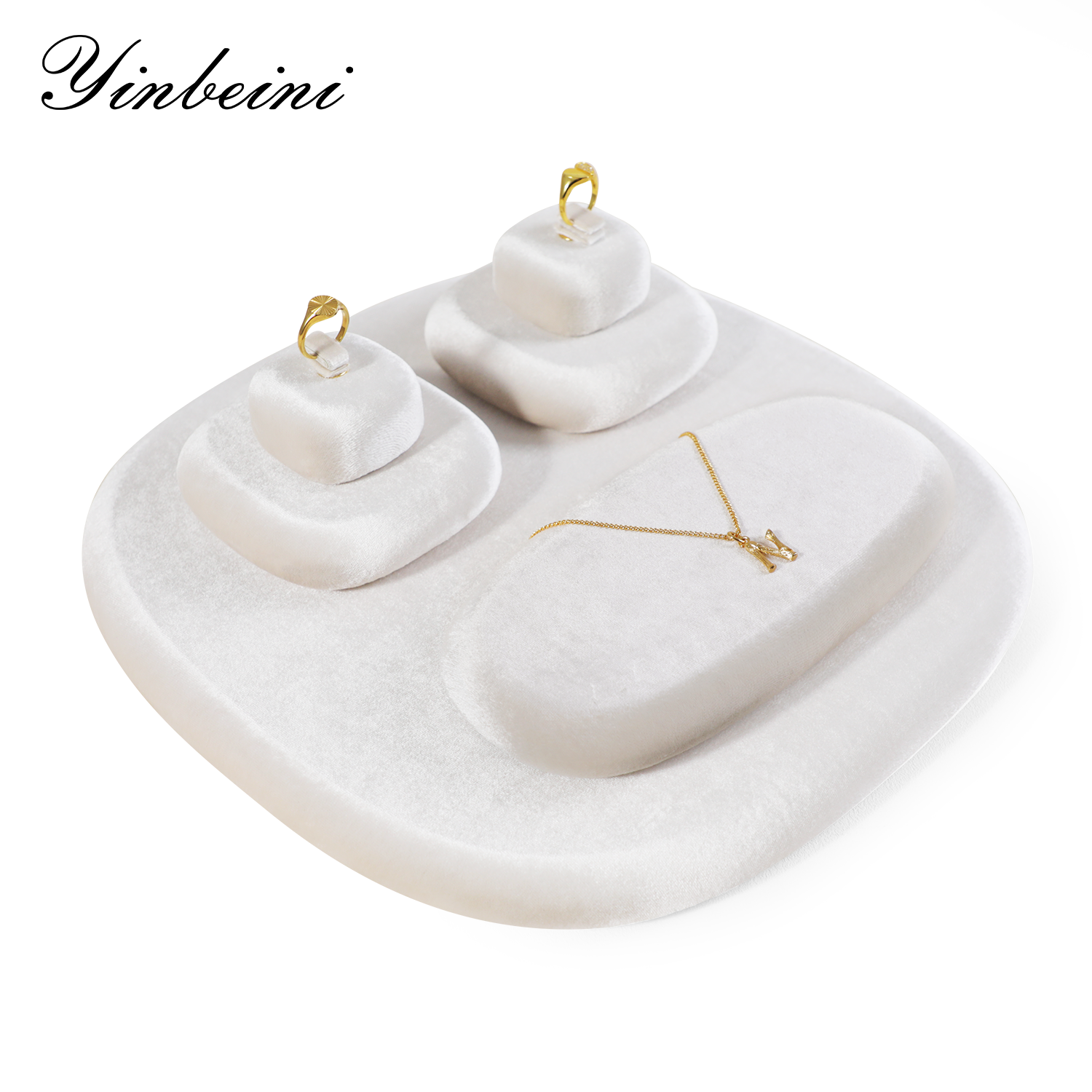Yinbeini Portrait Neck Stand Beige Display Bust for Necklaces and Pendants Perfect for Highlighting Necklace Details TB028