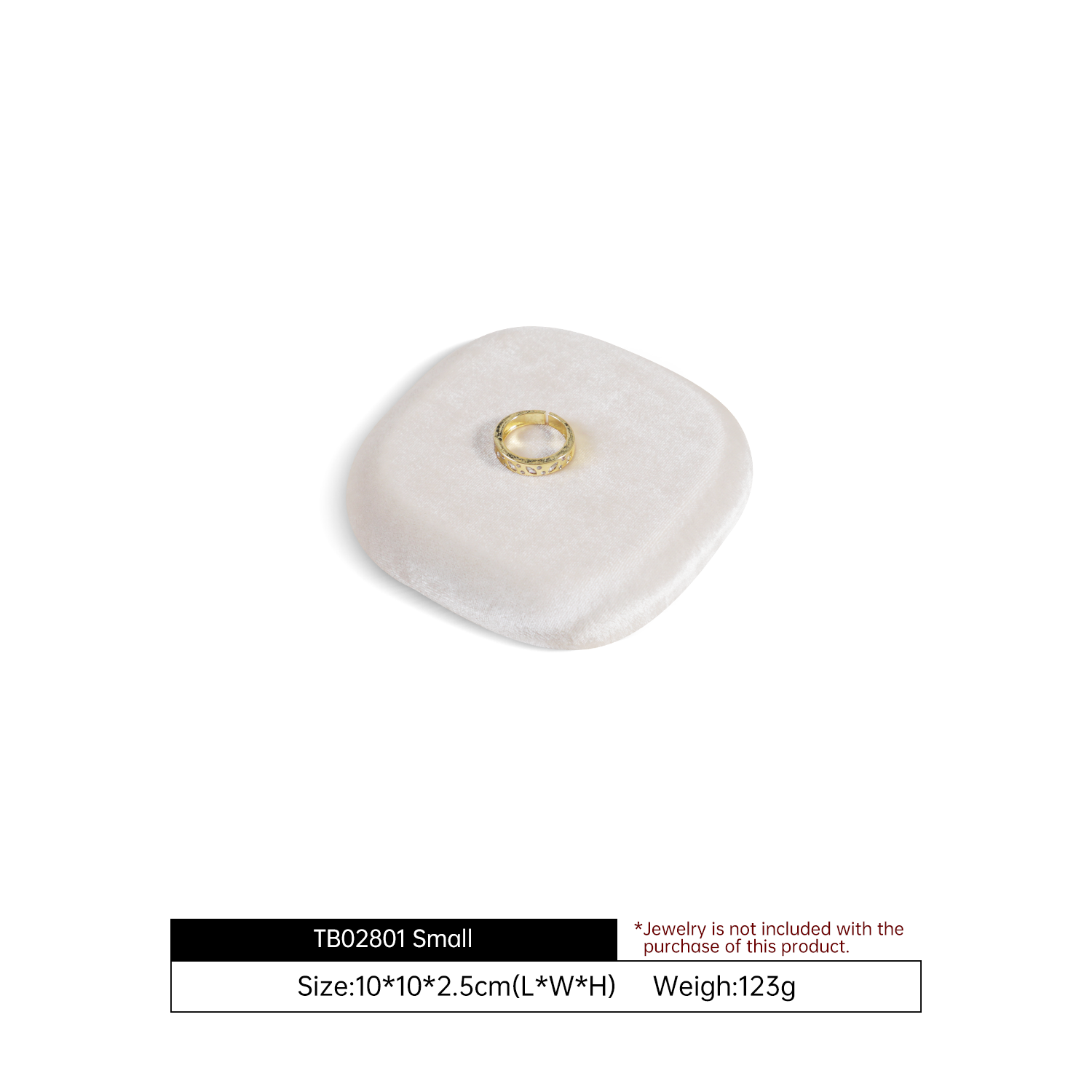 Yinbeini Irregular Velvet Jewelry Display Stand for Statement Jewelry Bold and Trendy Pieces in Fashion Boutiques and Retail Stores TB025