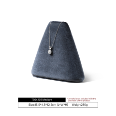 Yinbeini Velvet Necklace Ring Earring Display Stand with Durable Construction for Heavy Necklaces and Chains TB043