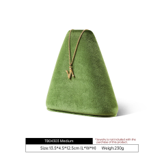 Yinbeini Velvet Necklace Ring Earring Display Stand with Durable Construction for Heavy Necklaces and Chains TB043