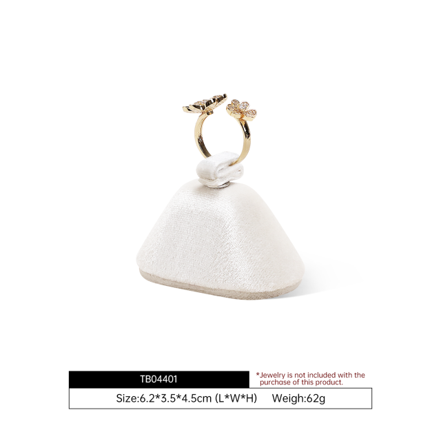 Yinbeini Velvet Necklace Ring Earring Display Stand for Complete Jewelry Ideal for Bridal Gifts Wedding Jewelry and Luxury Accessories TB044