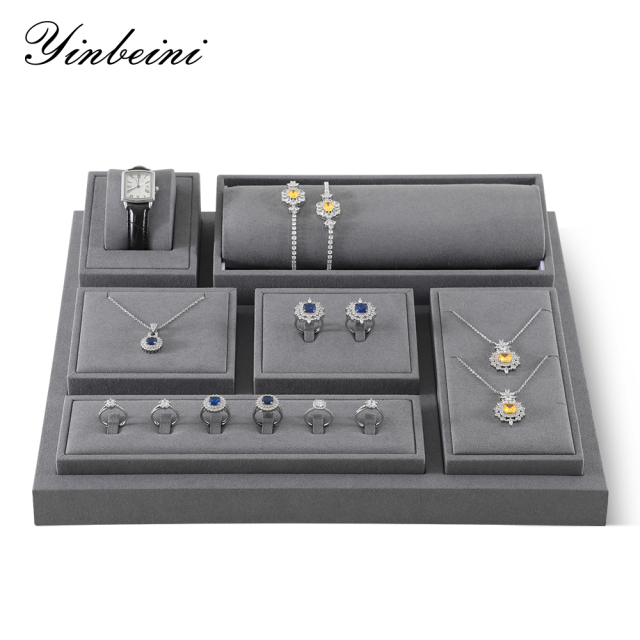Yinbeini Multi Functional Jewelry Display Modules Stackable and Mixable for Custom Layouts Ideal for Jewelry Shows Trade Fairs TT010