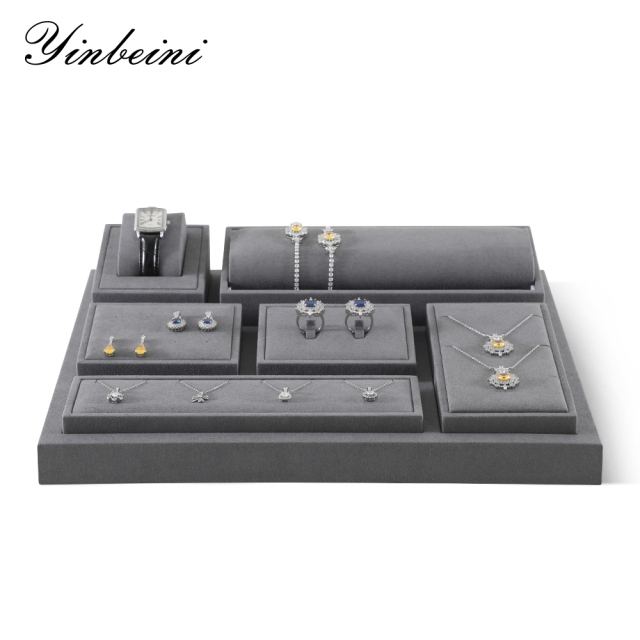 Yinbeini Multi Functional Jewelry Display Modules Stackable and Mixable for Custom Layouts Ideal for Jewelry Shows Trade Fairs TT010