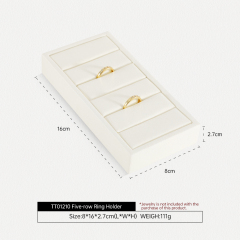 Yinbeini Gray Microfiber Jewelry Display Set for Different Jewelry of Various Styles Great for Bridal Jewelry and Retail TT013