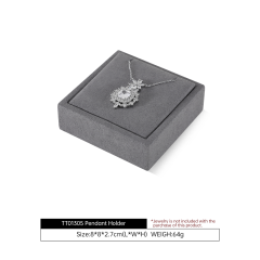 Yinbeini Gray Microfiber Jewelry Display Set for Different Jewelry of Various Styles Great for Bridal Jewelry and Retail TT013