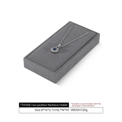 Yinbeini Gray Microfiber Jewelry Display Set for Different Jewelry of Various Styles Great for Bridal Jewelry and Retail TT013