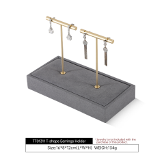 Yinbeini Gray Microfiber Jewelry Display Set for Different Jewelry of Various Styles Great for Bridal Jewelry and Retail TT013