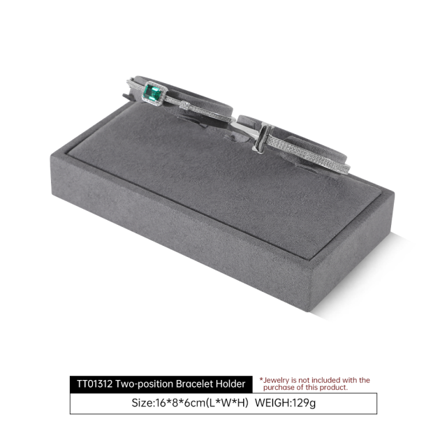 Yinbeini Gray Microfiber Jewelry Display Set for Different Jewelry of Various Styles Great for Bridal Jewelry and Retail TT013