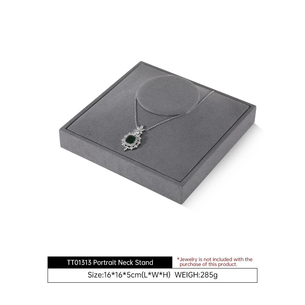 Yinbeini Gray Microfiber Jewelry Display Set for Different Jewelry of Various Styles Great for Bridal Jewelry and Retail TT013