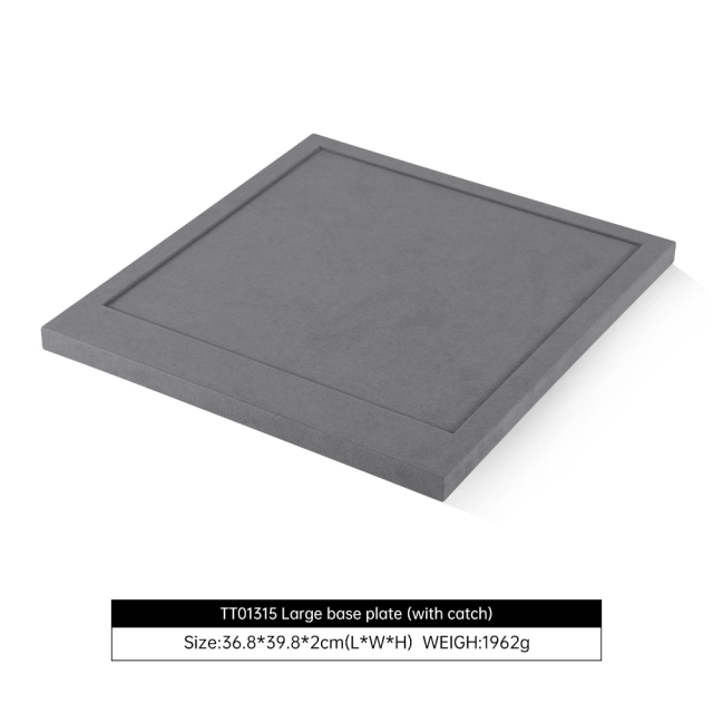 Yinbeini Gray Microfiber Jewelry Display Set for Different Jewelry of Various Styles Great for Bridal Jewelry and Retail TT013