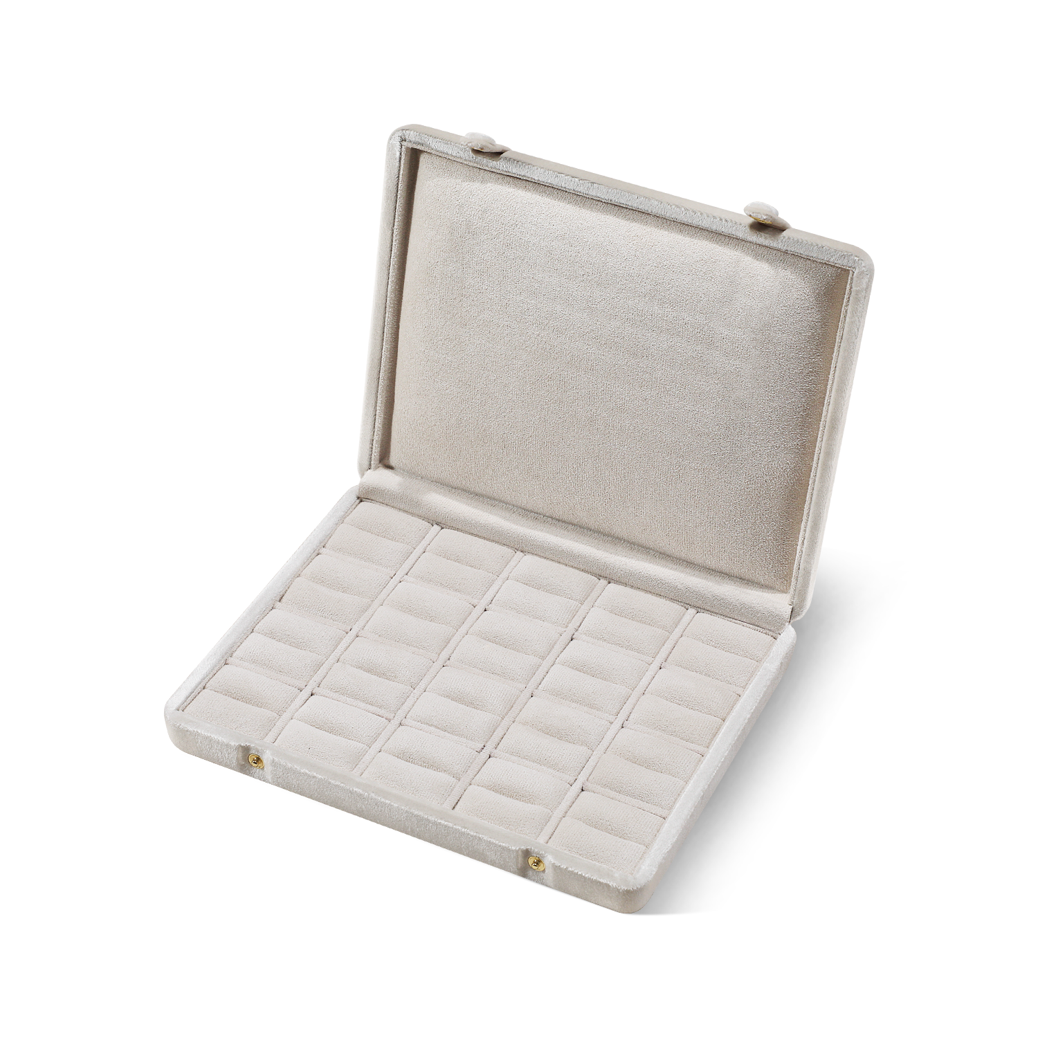 Yinbeini Velvet Large Space Display Box Jewelry Storage Case Ring Earring Pendant Storage Organizer Jeweler Memorial day gift box XB006