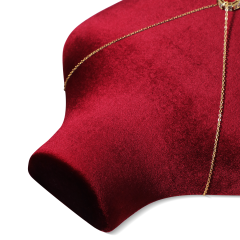 Yinbeini Velvet Necklace Display Bust for Jewelry Boutique Visual Merchandising and Customer Experience RB025