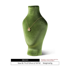 Yinbeini Velvet Necklace Display Bust for Jewelry Boutique Visual Merchandising and Customer Experience RB025