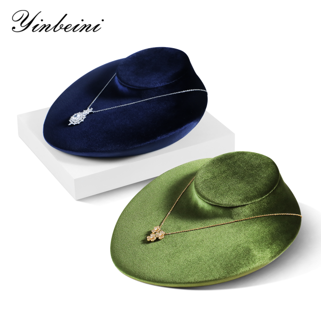 Yinbeini Muti-Color Velvet Necklace Bust Display for Jewelry Brand Launch Events and New Collections RB027