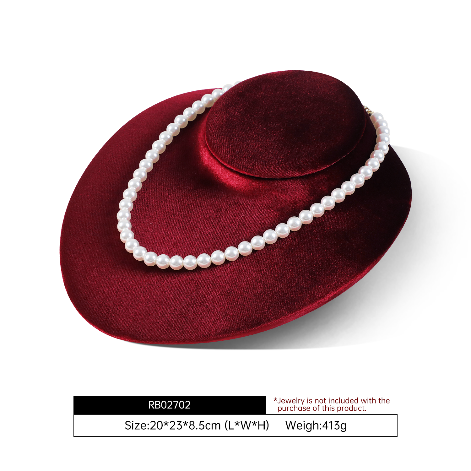 Yinbeini Velvet Jewelry Bust Stand for Jewelry Design Competitions and Professional Presentations RB027