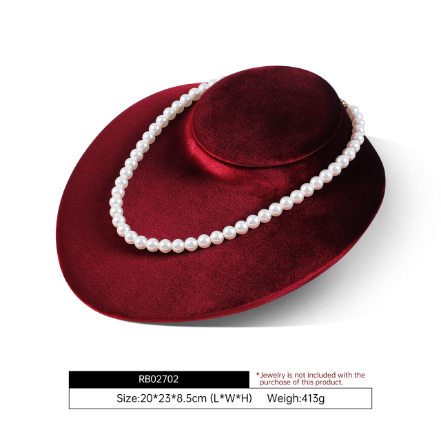 Yinbeini Muti-Color Velvet Necklace Bust Display for Jewelry Brand Launch Events and New Collections RB027