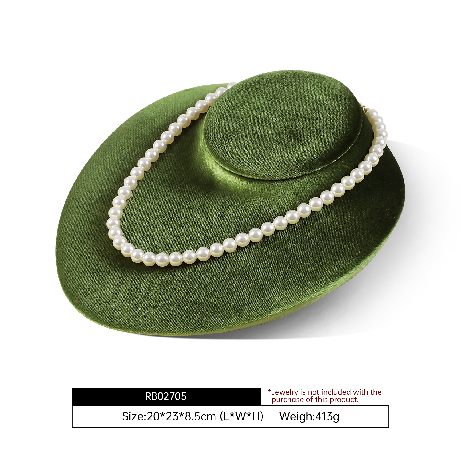 Yinbeini Velvet Jewelry Bust Stand for Jewelry Design Competitions and Professional Presentations RB027