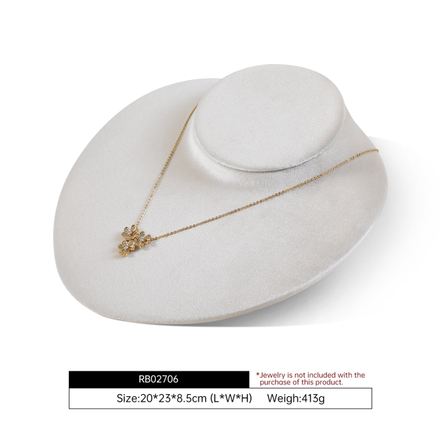 Yinbeini Velvet Jewelry Bust Stand for Jewelry Design Competitions and Professional Presentations RB027
