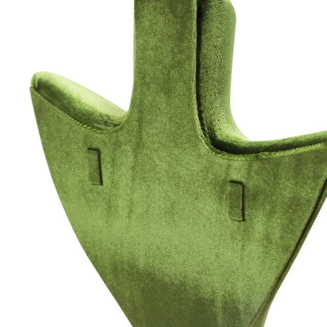 Yinbeini Green Velvet Jewelry Bust Stand for Jewelry Museums and Antique Jewelry Exhibitions RB028