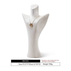 Yinbeini Green Velvet Jewelry Bust Stand for Jewelry Museums and Antique Jewelry Exhibitions RB028