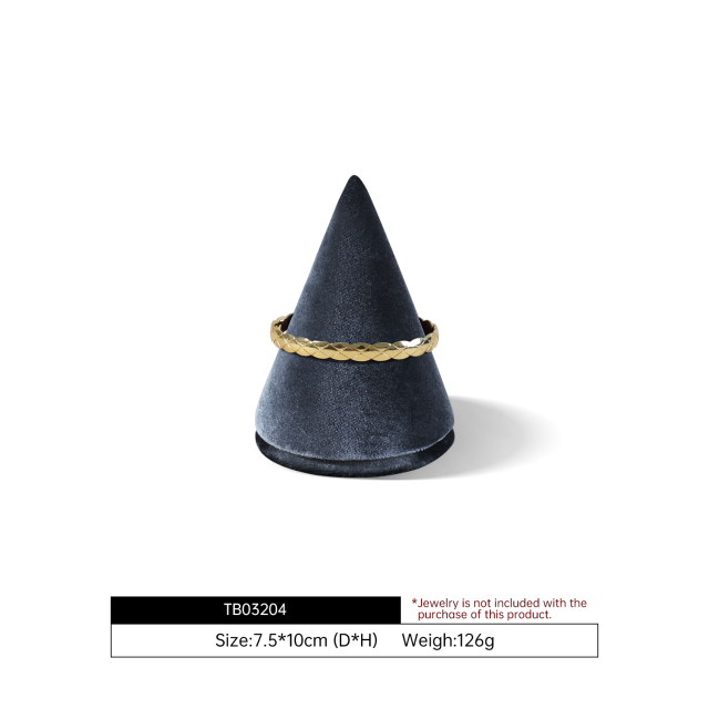 Yinbeini Velvet Cone Bracelet Base in Various Shades Suitable for All Types of Jewelry TB032
