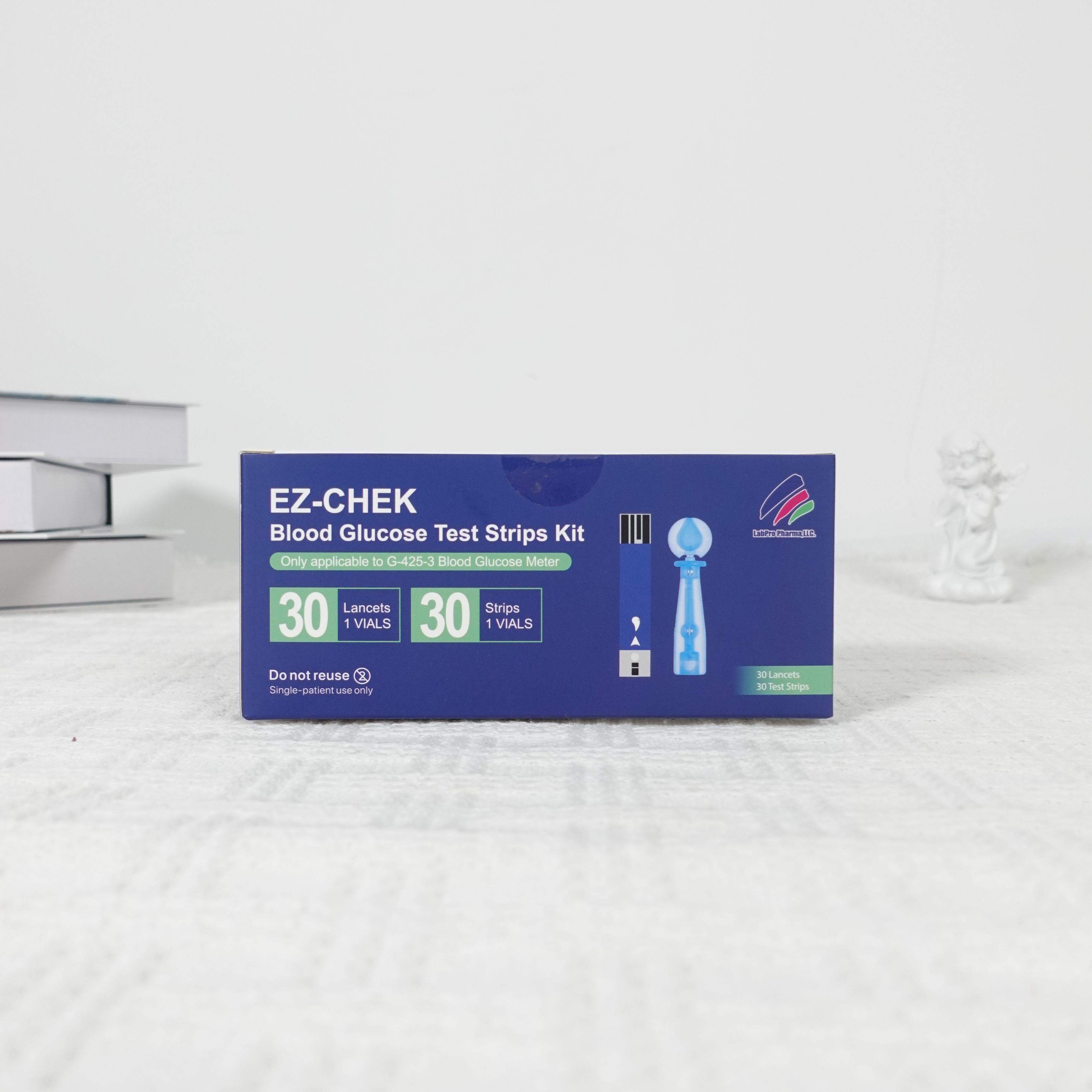 Bandelettes de Test EZCHEK G-425-3S-Boîte de 30 Bandelettes