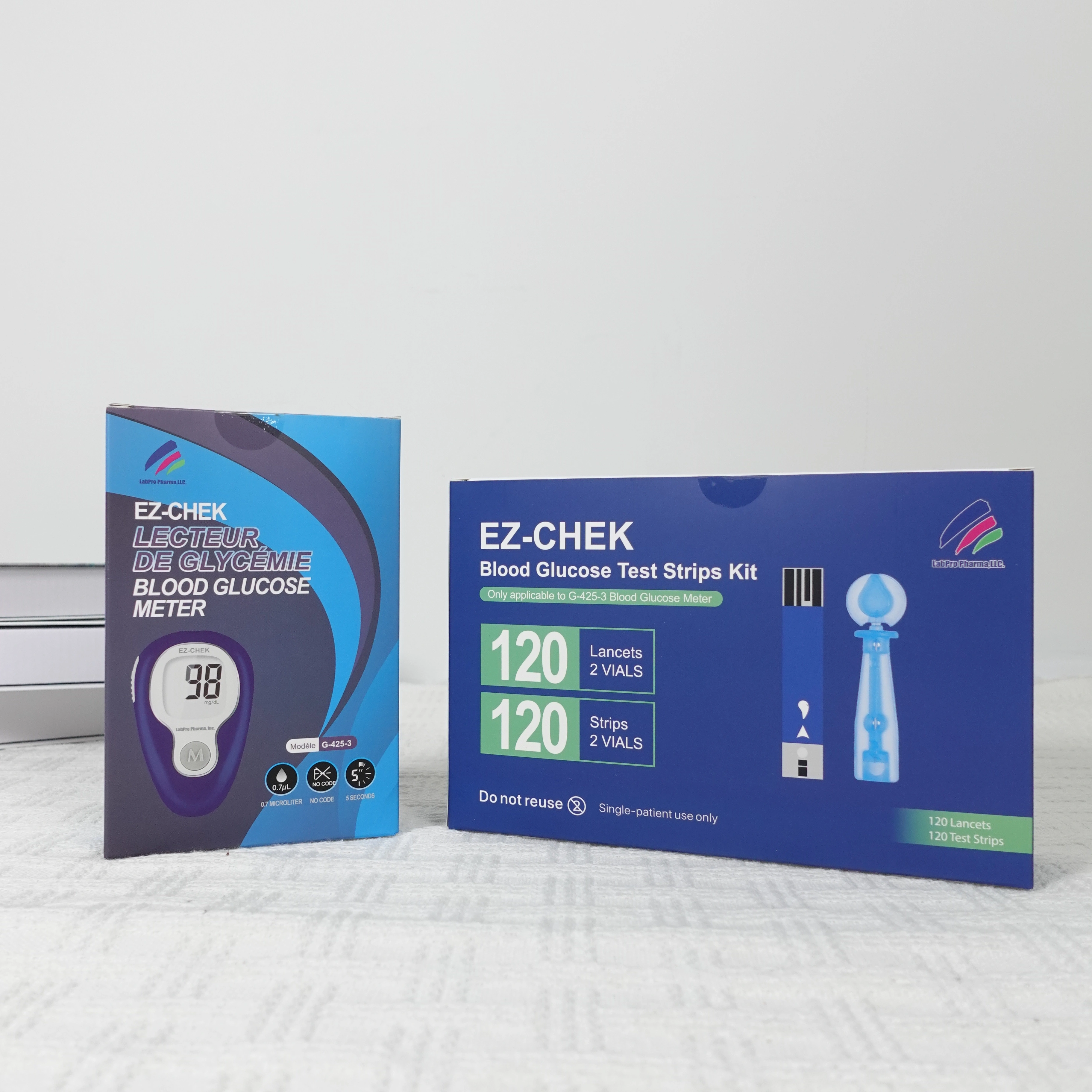 Bundle: EZCHEK G-425-3 with EZCHEK G-425-3S 120 Strips