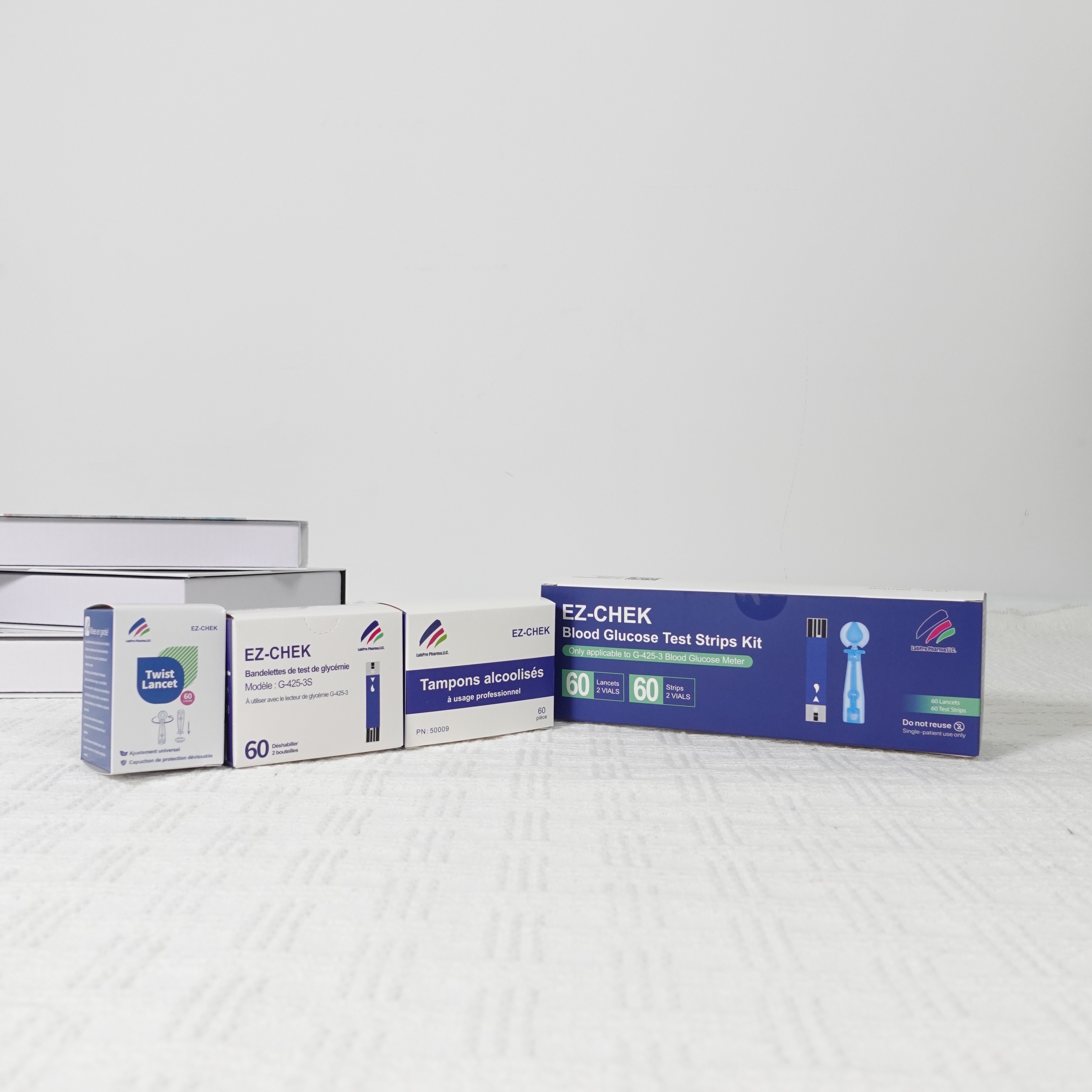 EZCHEK G-425-3S Blood Glucose Test 60 Strips