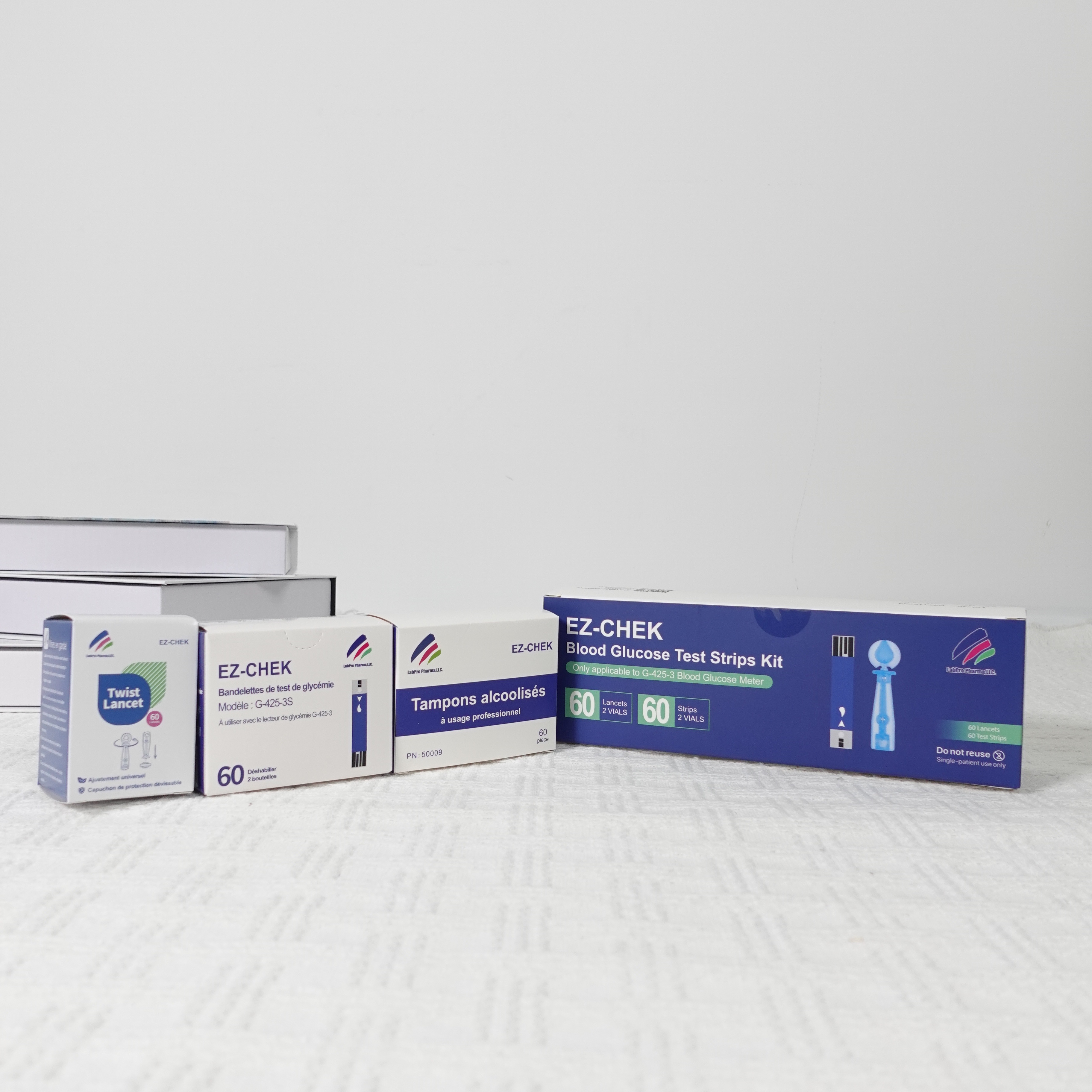 EZCHEK G-425-3S Blood Glucose Test 60 Strips