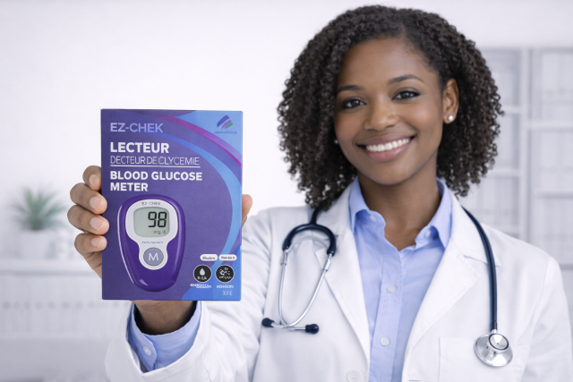 Lecteur de Glycémie Numérique EZCHEK G-425-3