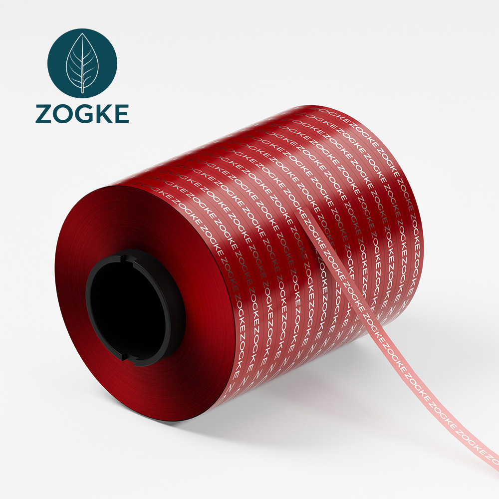 Custom Printed PET Red Security Thread Strong Adhesive Tear Strip Tape Hot Melt BOPP Packing Tape for Tobacco Cigarette