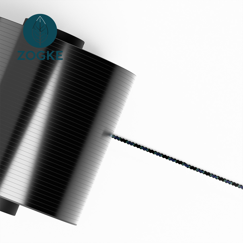 Wave Design Cigarette Box Tear Tape Black Color High Tensile Strength