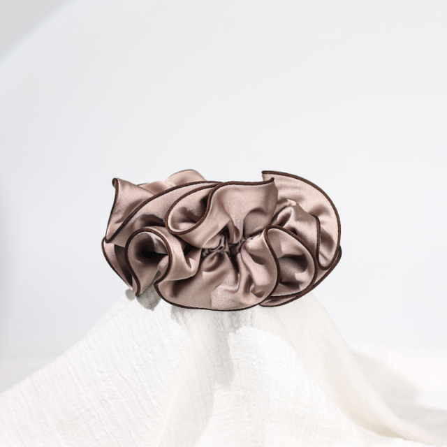 Custom Hair Scrunchies Personalized Satin Cotton Towel Velvet Chiffon Microfiber, Silk and Other Fabrics Printing Flag