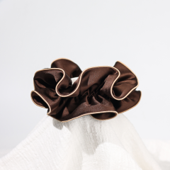 Custom Hair Scrunchies Personalized Satin Cotton Towel Velvet Chiffon Microfiber, Silk and Other Fabrics Printing Flag