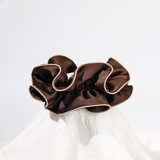 Custom Hair Scrunchies Personalized Satin Cotton Towel Velvet Chiffon Microfiber, Silk and Other Fabrics Printing Flag