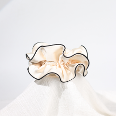 Custom Hair Scrunchies Personalized Satin Cotton Towel Velvet Chiffon Microfiber, Silk and Other Fabrics Printing Flag