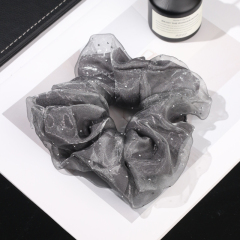 Custom Hair Scrunchies Personalized Satin Cotton Towel Velvet Chiffon Microfiber, Silk and Other Fabrics Printing Flag