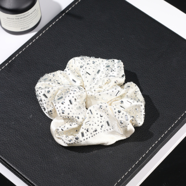 Custom Hair Scrunchies Personalized Satin Cotton Towel Velvet Chiffon Microfiber, Silk and Other Fabrics Printing Flag