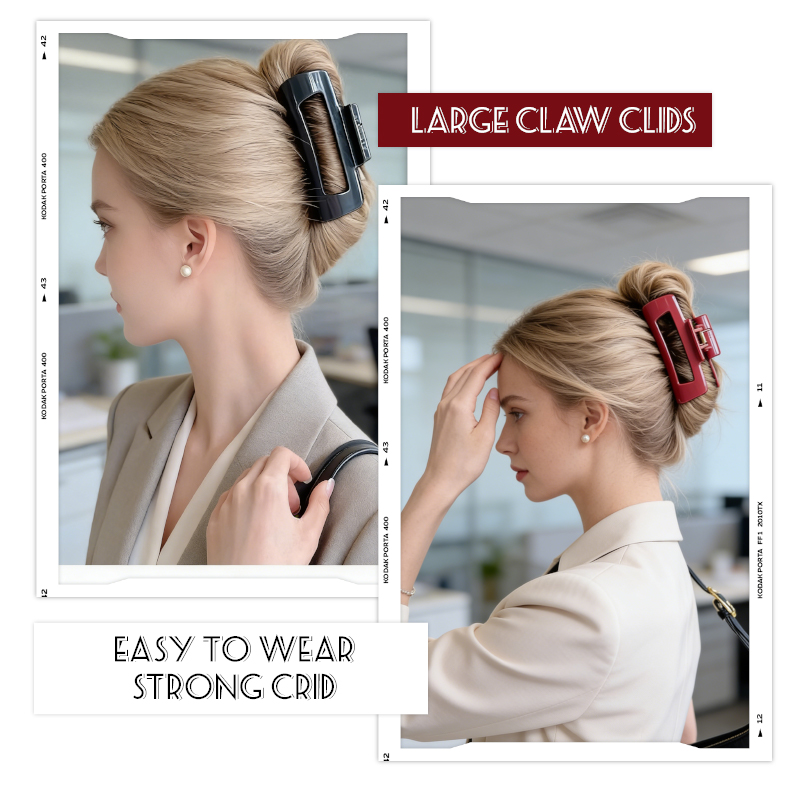 Artstar flexible soft silicone anticollision hair claw clip in multiple colors