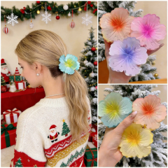 Summer Hawaii Island Hair Clip Featuring Flower Shell Claw for Daily Use or Holiday Occasions