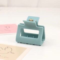 Square Hair Claw Clip 5cm ABS Matte Finish Small Size for Women Girls Daily Use Party Hair Accessories