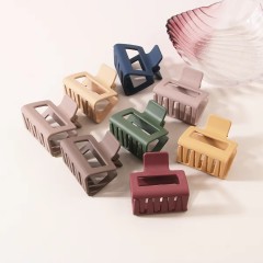 Square Hair Claw Clip 5cm ABS Matte Finish Small Size for Women Girls Daily Use Party Hair Accessories