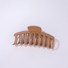 Matte Flexible Hair Claw Clip Keel-Shape Shark Fashion Custom Soft Hair Clips 4.33in Medium Soft Cloud Clip Women's Party
